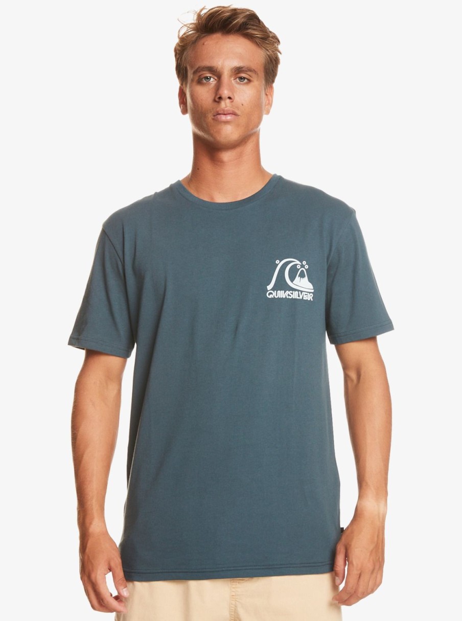 Hombre Quiksilver Camisetas & Polos | The Original - Camiseta Para Hombre Midnight Navy