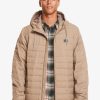 Hombre Quiksilver Chaquetas & Abrigos | Scaly - Chaqueta Acolchada Para Hombre Fossil