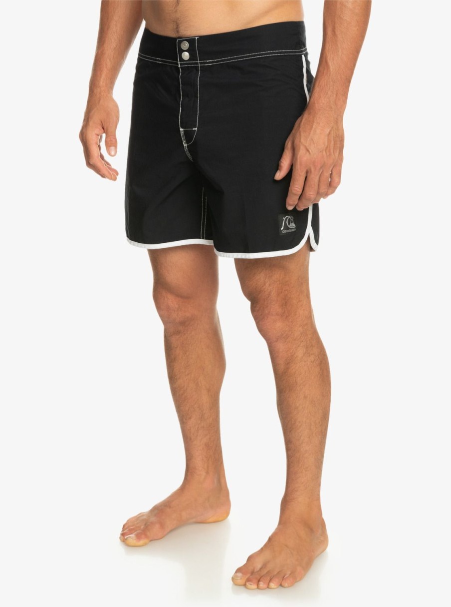 Hombre Quiksilver Boardshorts | Original Scallop Snap 16" - Boardshorts Para Hombre Black