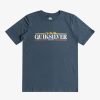 Nino Quiksilver Camisetas | Gradient Line - Camiseta Para Chicos 8-16 Bering Sea