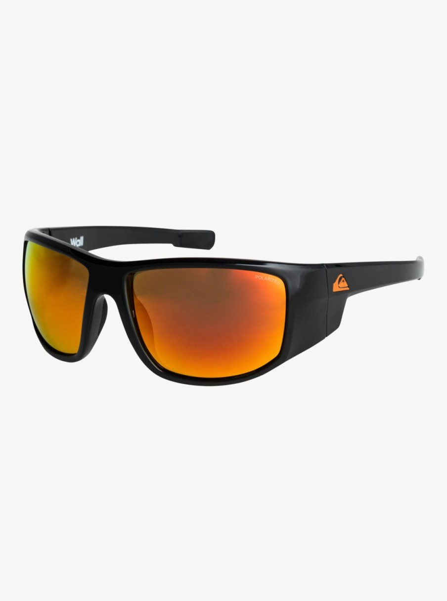 Hombre Quiksilver Gafas De Sol | Wall P - Gafas De Sol Polarizadas Para Hombre Black/Ml Orange