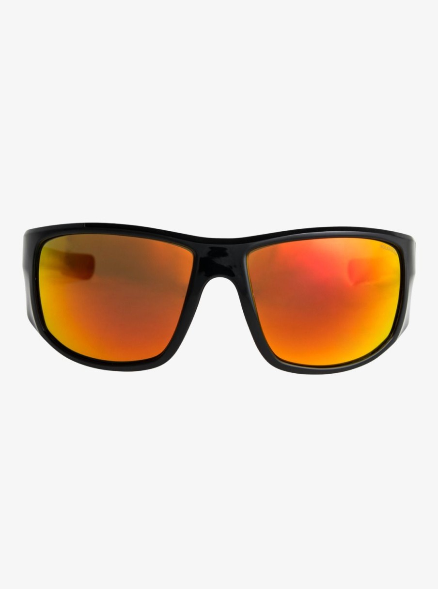 Hombre Quiksilver Gafas De Sol | Wall P - Gafas De Sol Polarizadas Para Hombre Black/Ml Orange