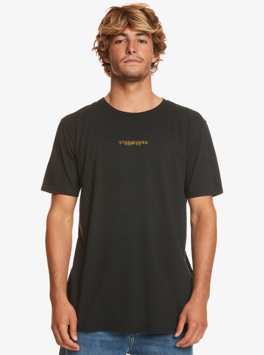 Hombre Quiksilver Camisetas & Polos | Urban Volcano - Camiseta Para Hombre Black