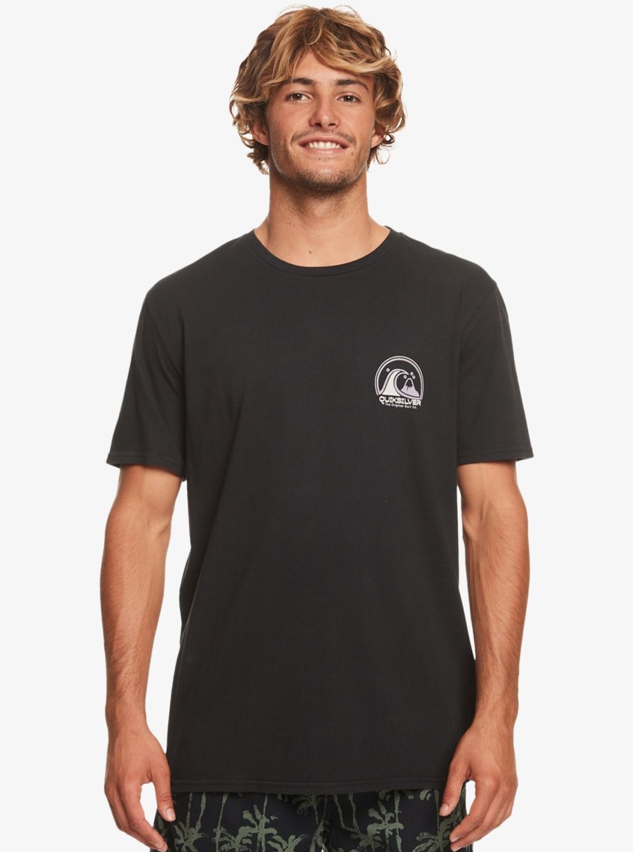 Hombre Quiksilver Camisetas & Polos | Clean Circle - Camiseta Para Hombre Black