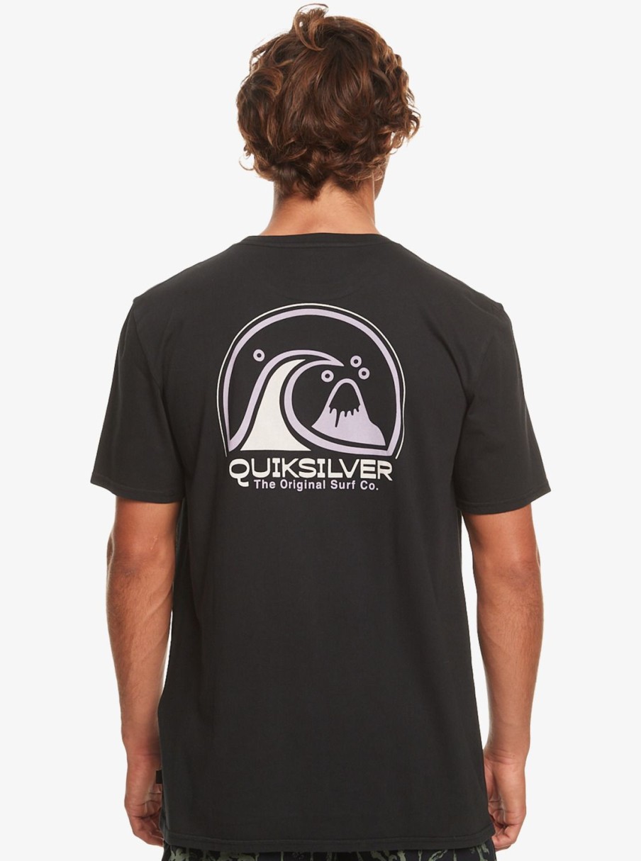 Hombre Quiksilver Camisetas & Polos | Clean Circle - Camiseta Para Hombre Black