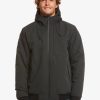 Hombre Quiksilver Chaquetas & Abrigos | New Brooks 5K - Chaqueta Impermeable Para Hombre Black