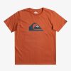 Nino Quiksilver Camisetas | Comp Logo - Camiseta Para Chicos Baked Clay