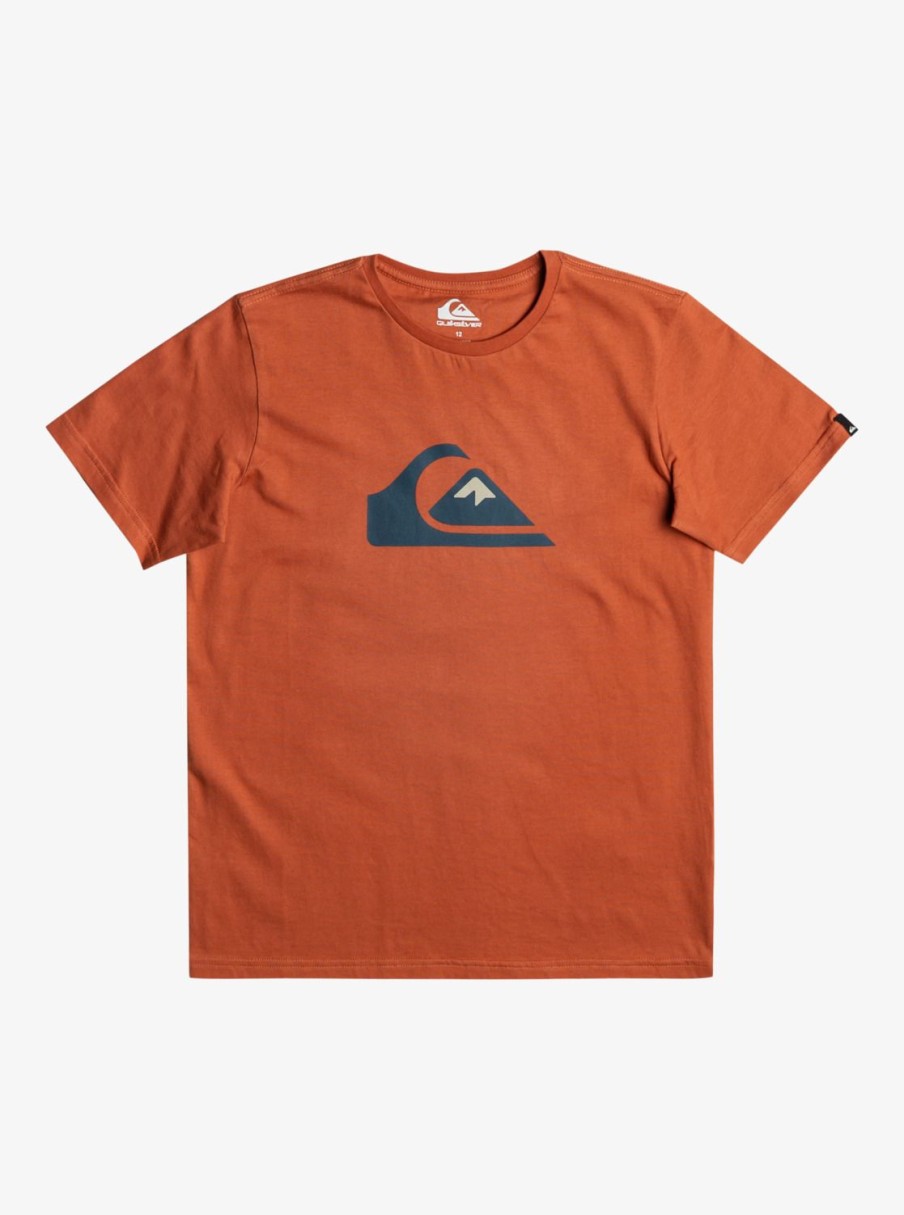 Nino Quiksilver Camisetas | Comp Logo - Camiseta Para Chicos Baked Clay