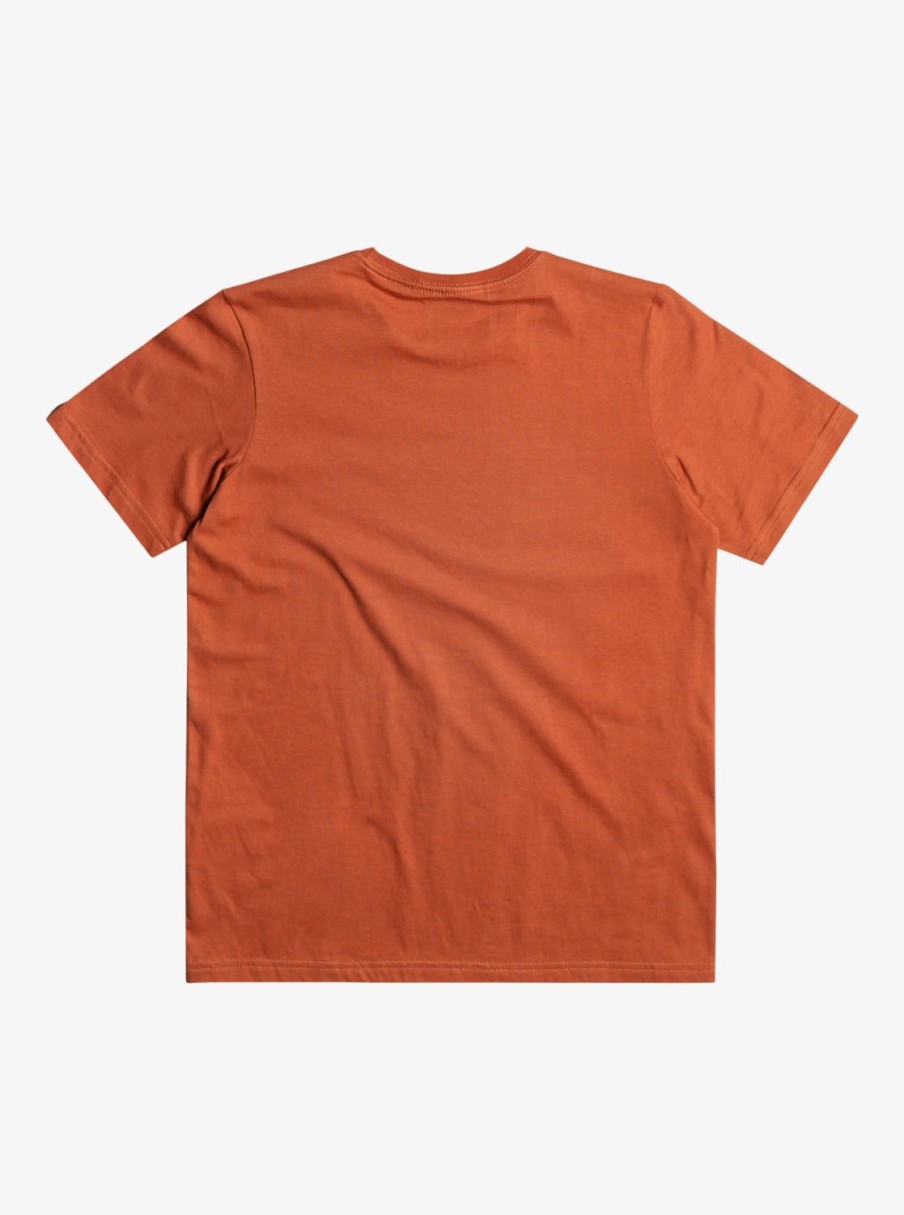 Nino Quiksilver Camisetas | Comp Logo - Camiseta Para Chicos Baked Clay