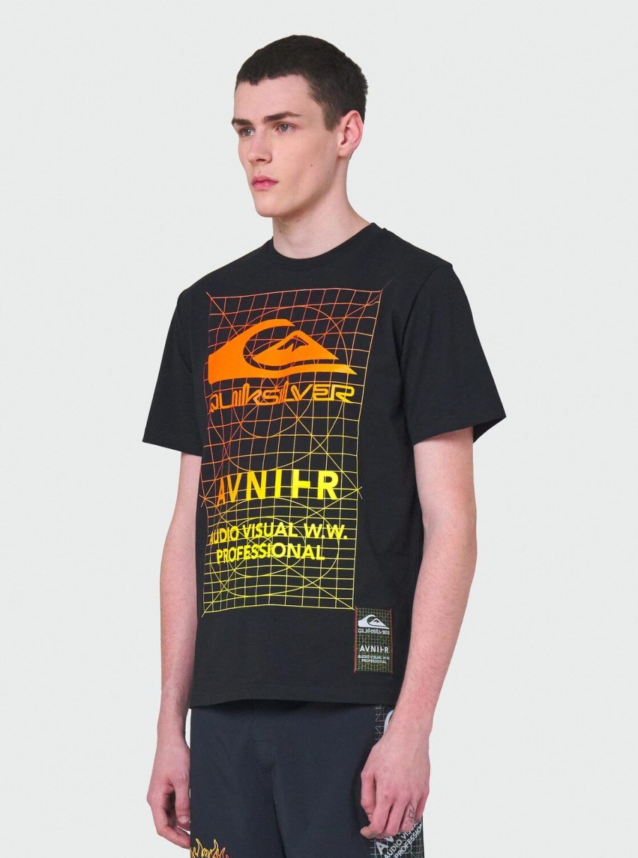 Hombre Quiksilver Camisetas & Polos | Avnier Source Mire - Camiseta Unisex Black