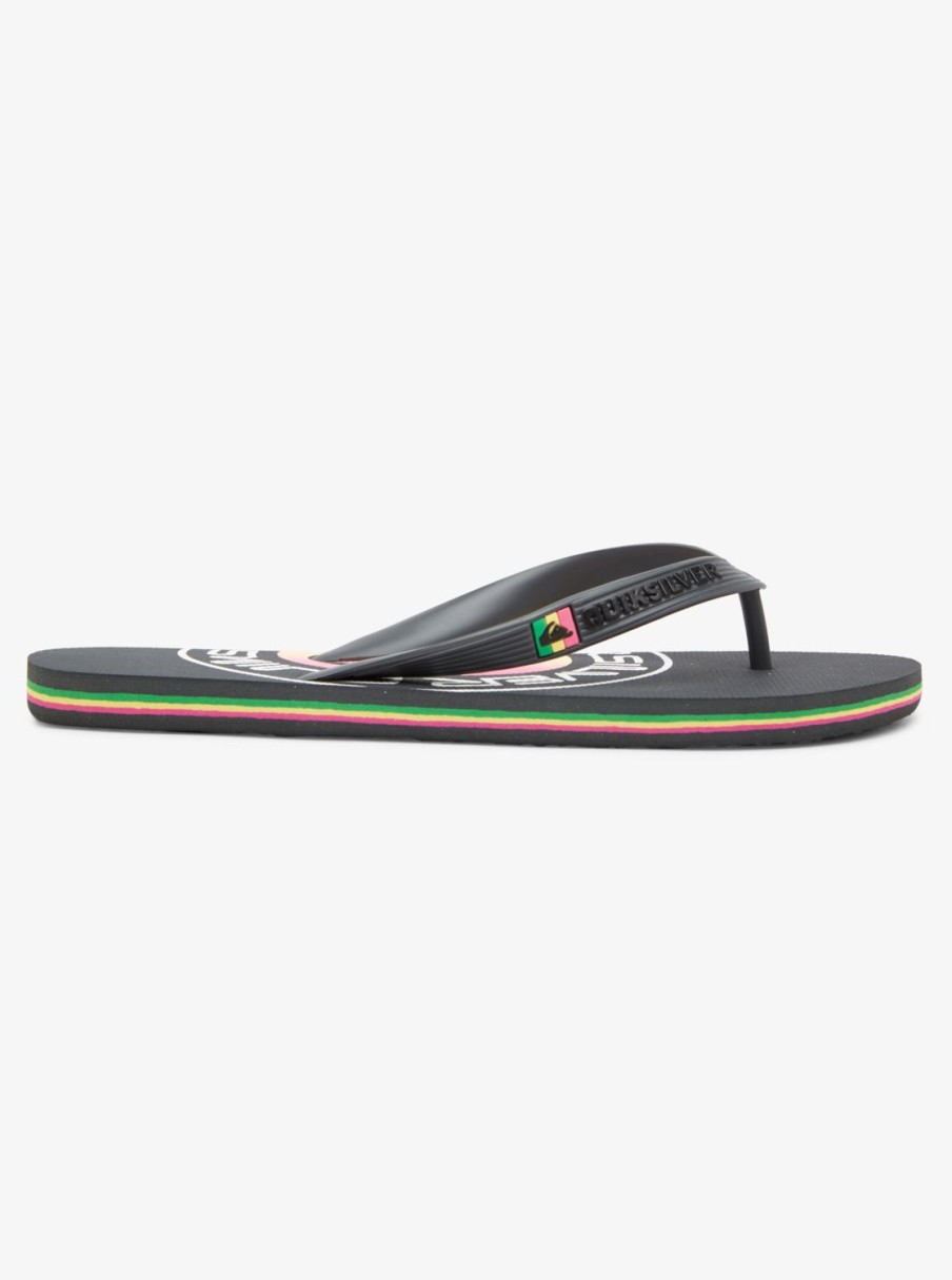 Hombre Quiksilver | Molokai Pulse - Chanclas Para Hombre Grey/Green/Grey