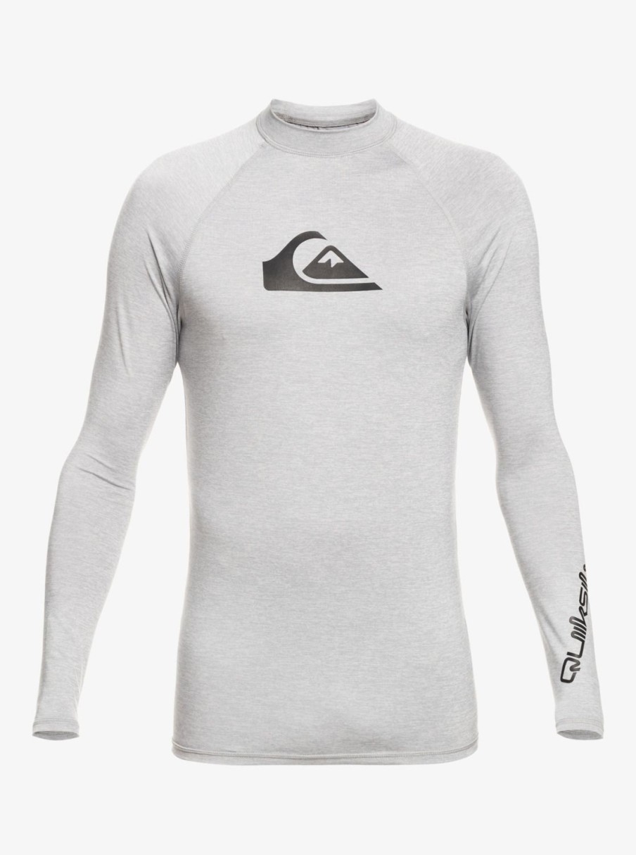 Hombre Quiksilver Lycras | All Time - Lycra De Manga Larga Upf 50 Para Hombre Sleet Heather