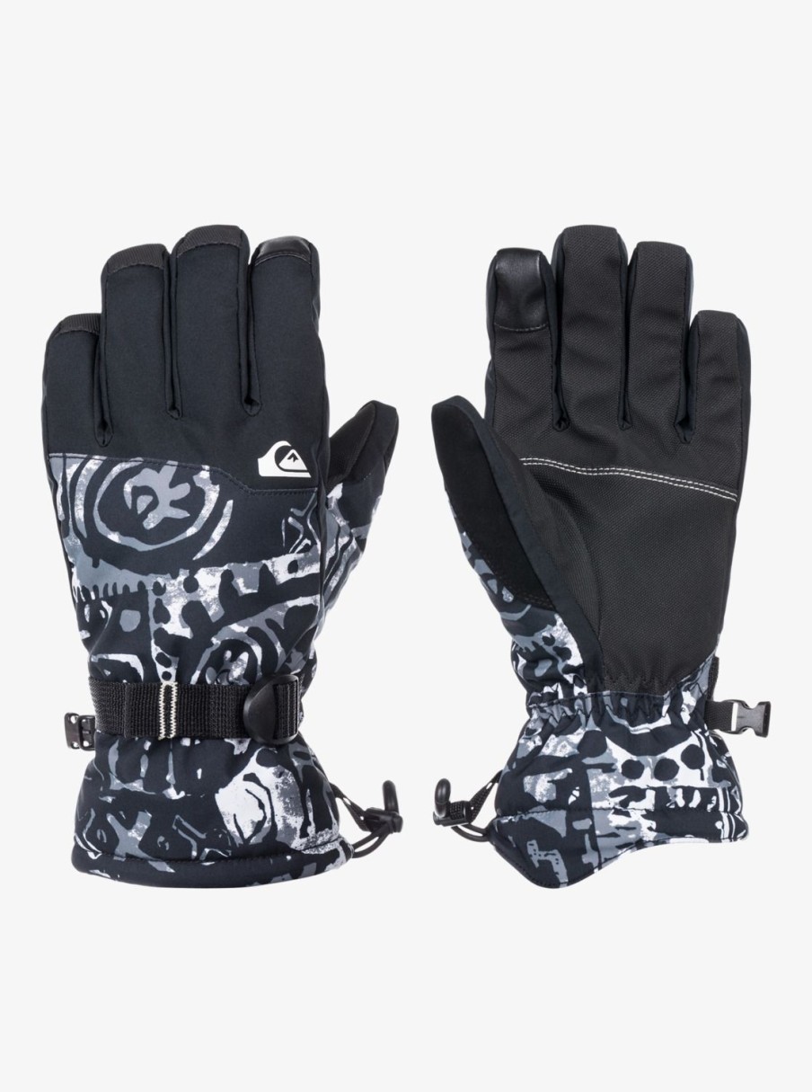 Hombre Quiksilver Accesorios | Mission - Guantes Para Snowboard/Esqui Para Hombre Snow Heritage True Black