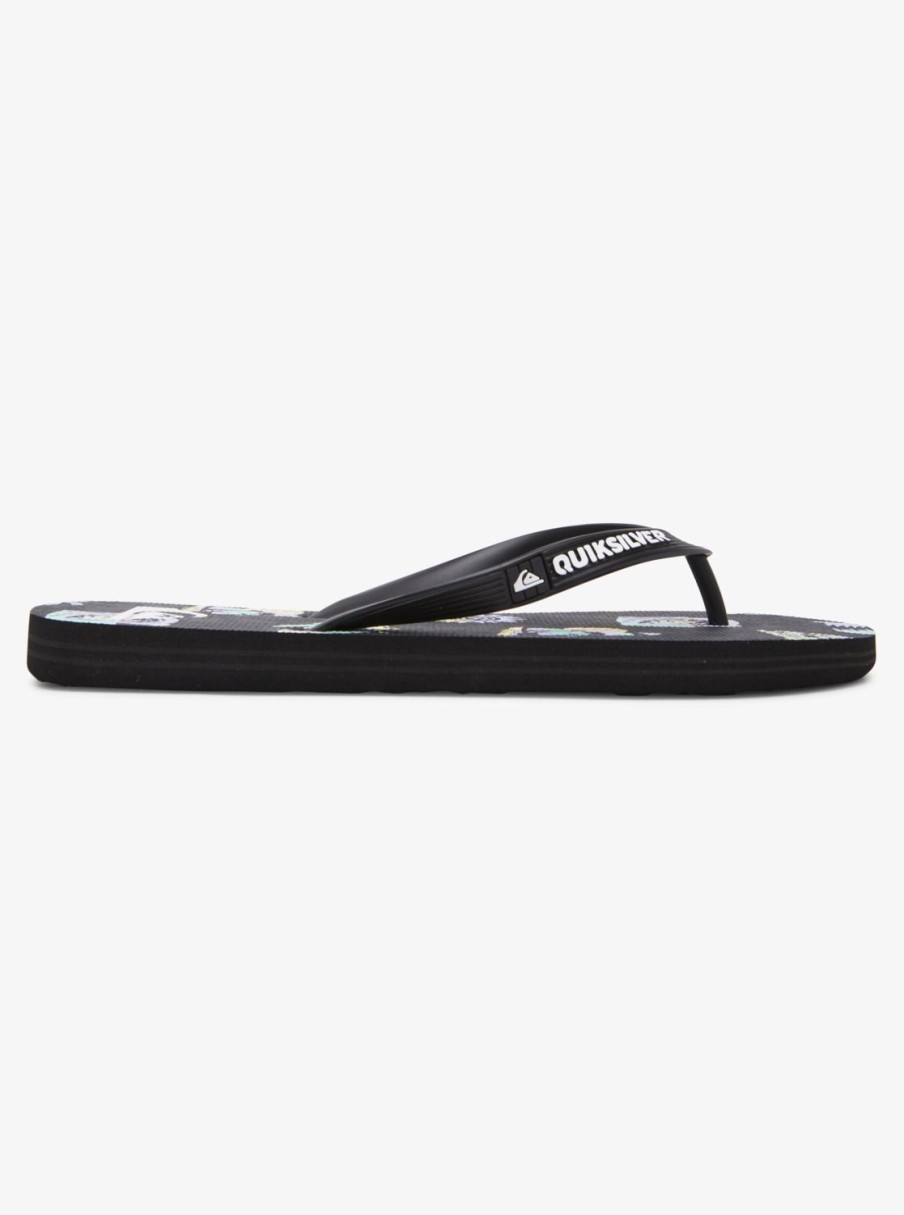 Hombre Quiksilver | Molokai Island Pulse - Chanclas Para Hombre Black/Grey/Black