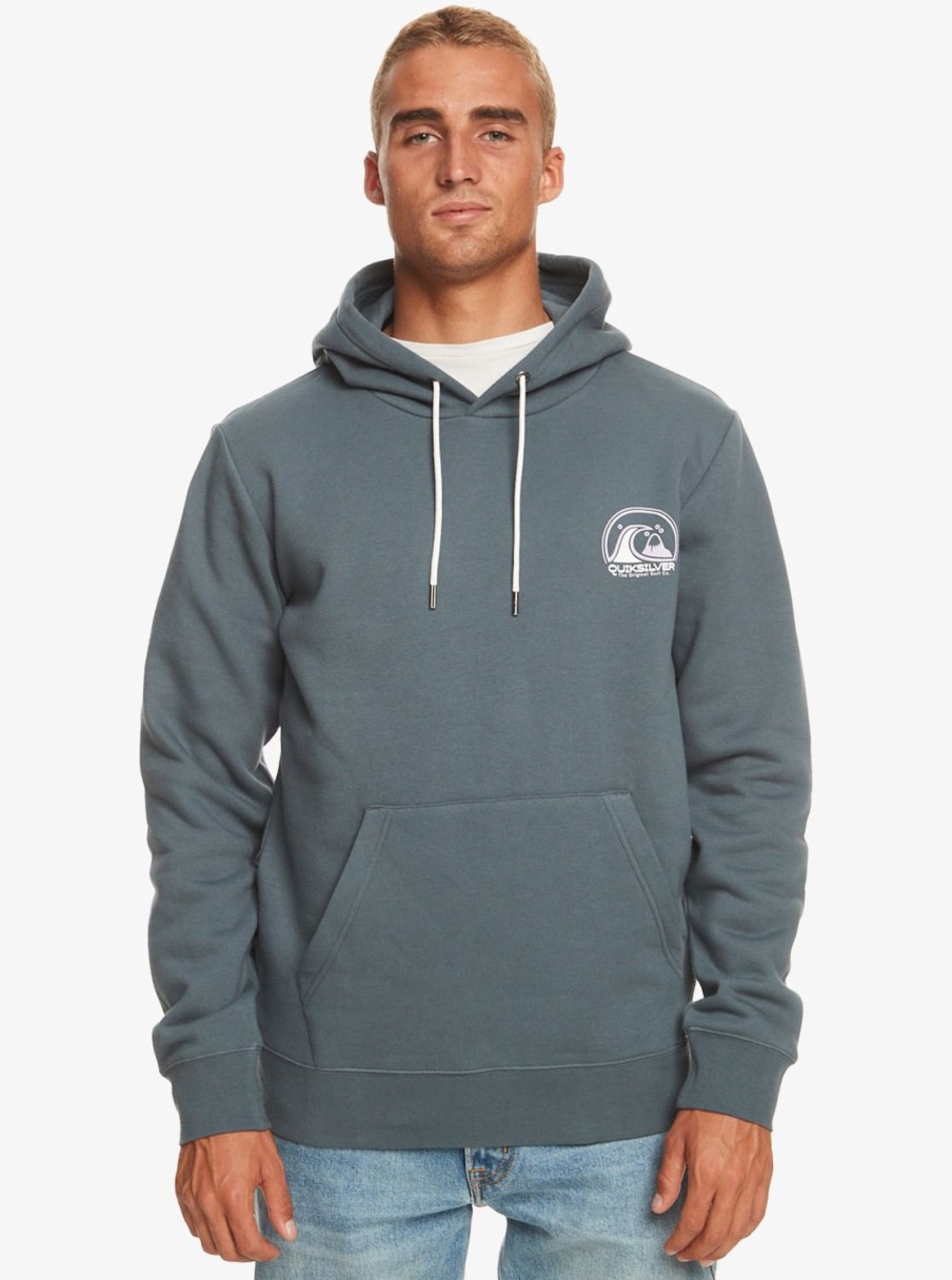 Hombre Quiksilver Sudaderas & Jerseis | Clean Circle - Sudadera Con Capucha Para Hombre Dark Slate