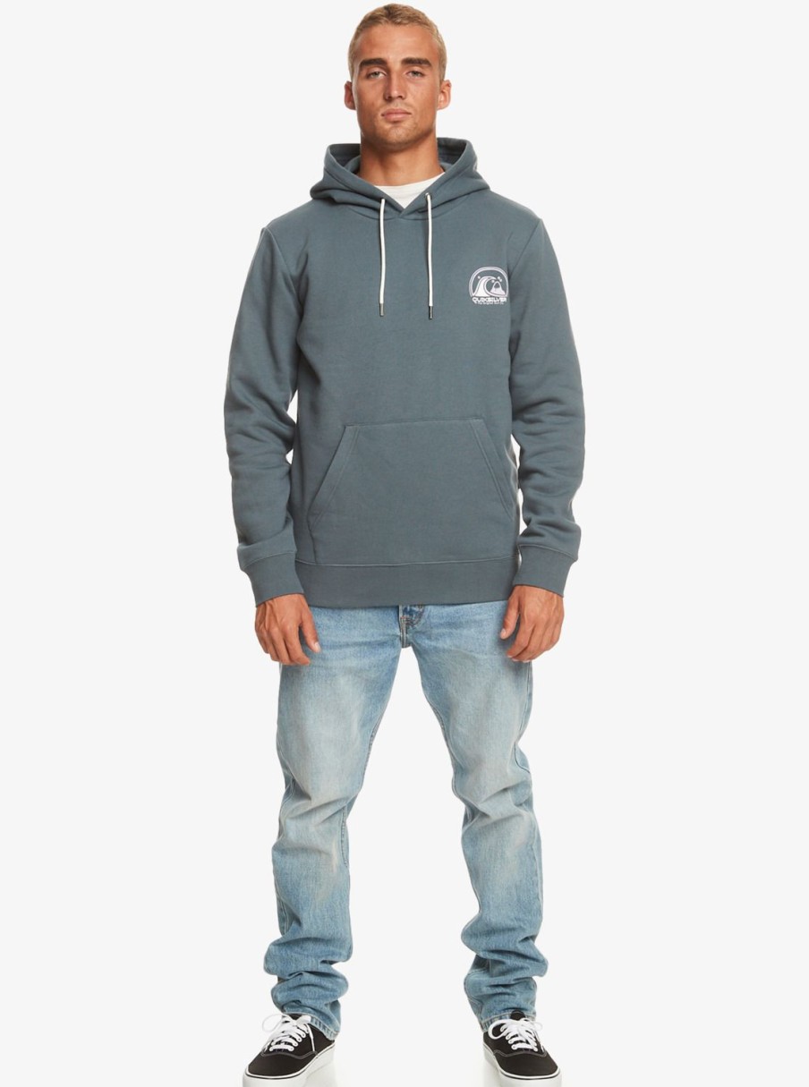 Hombre Quiksilver Sudaderas & Jerseis | Clean Circle - Sudadera Con Capucha Para Hombre Dark Slate