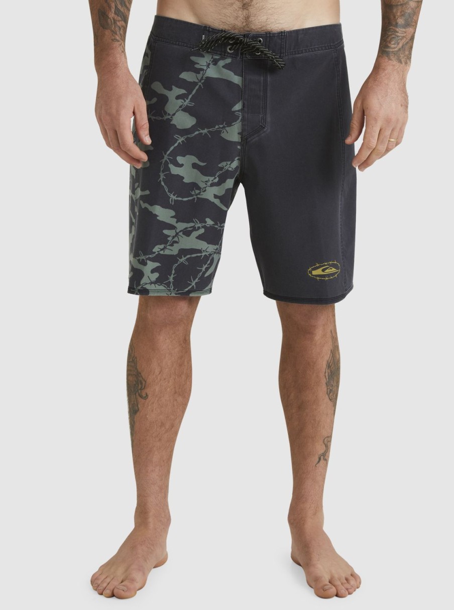 Hombre Quiksilver Boardshorts | Surfsilk Mikey Arch 19" - Boardshorts Para Hombre Black