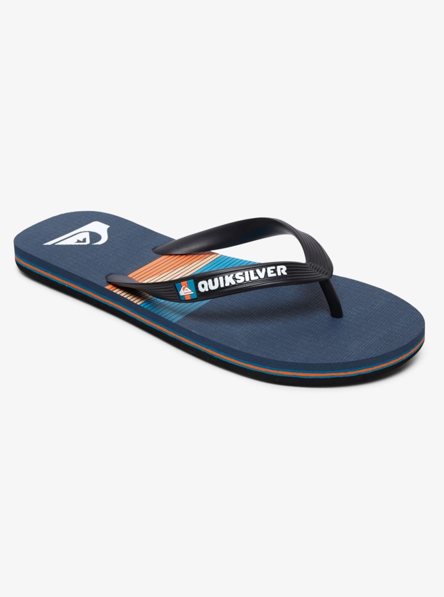 Hombre Quiksilver | Molokai Seasons - Chanclas Para Hombre Black/Blue/Blue