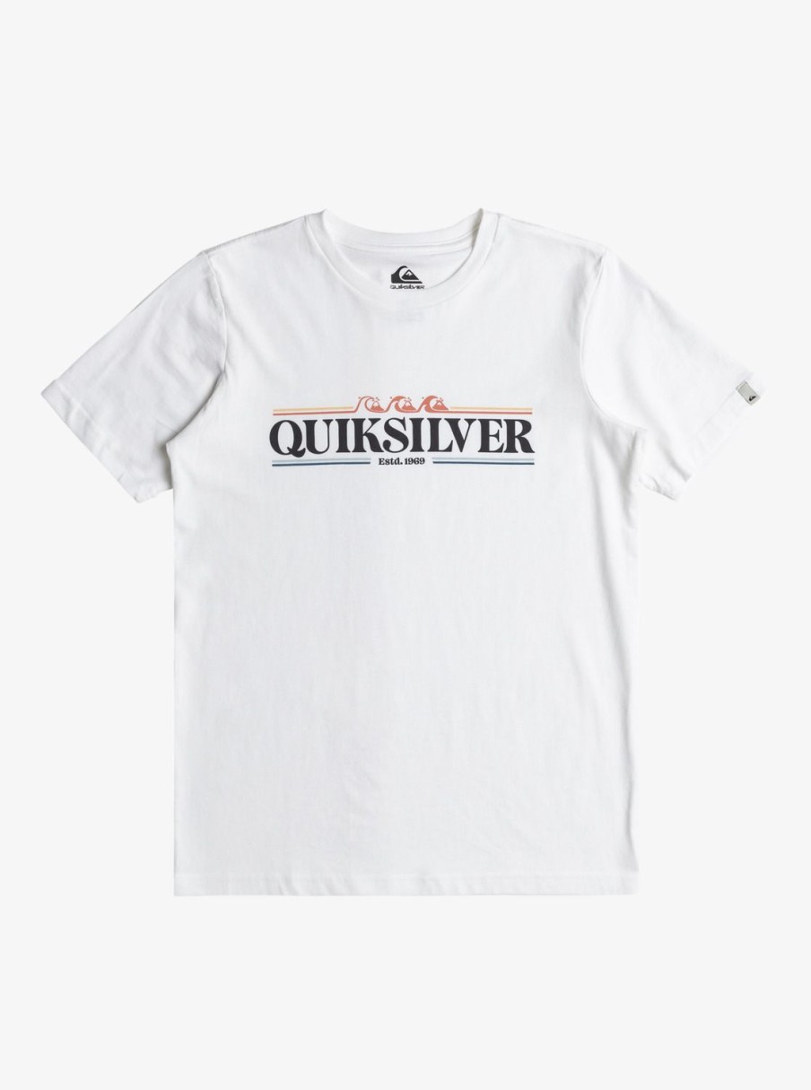 Nino Quiksilver Camisetas | Gradient Line - Camiseta Para Chicos 8-16 White