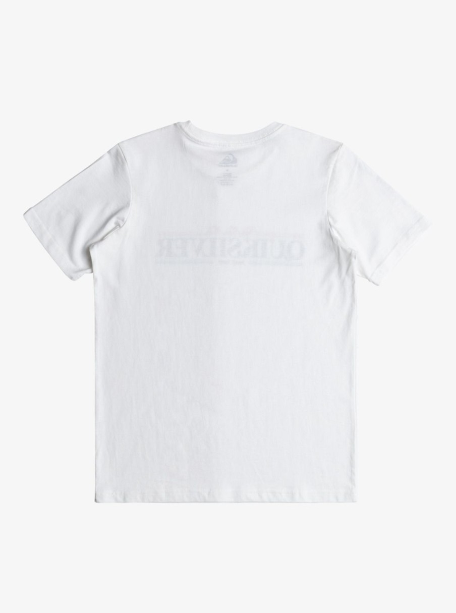 Nino Quiksilver Camisetas | Gradient Line - Camiseta Para Chicos 8-16 White