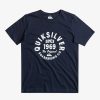 Nino Quiksilver Camisetas | Circled Script - Camiseta Para Chicos 8-16 Navy Blazer