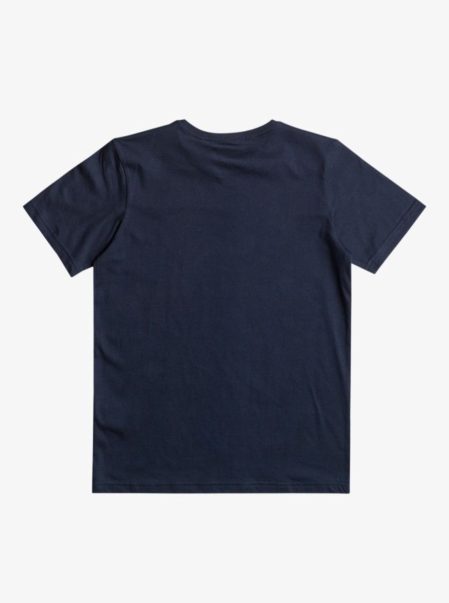 Nino Quiksilver Camisetas | Circled Script - Camiseta Para Chicos 8-16 Navy Blazer