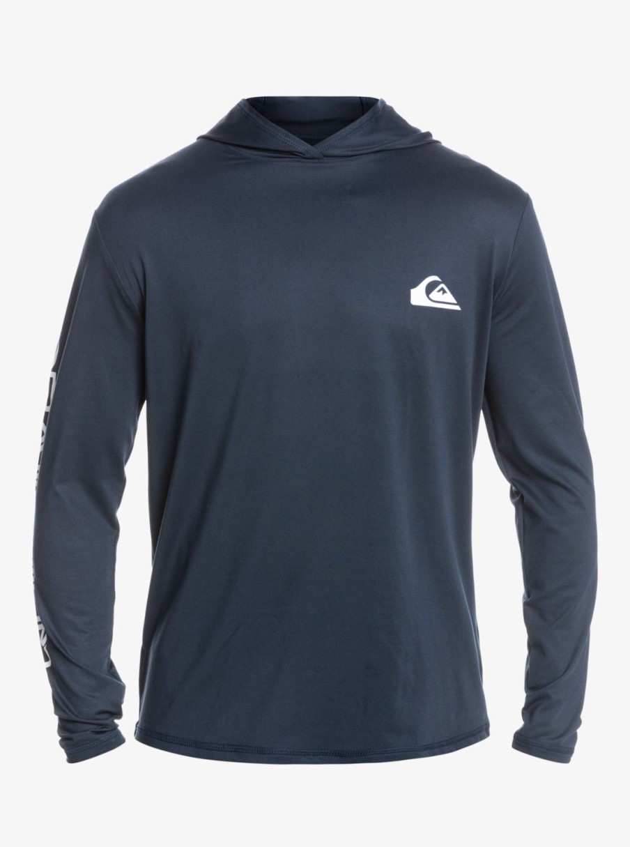 Hombre Quiksilver Lycras | Omni Session - Camiseta De Surf De Manga Larga Para Hombre Midnight Navy