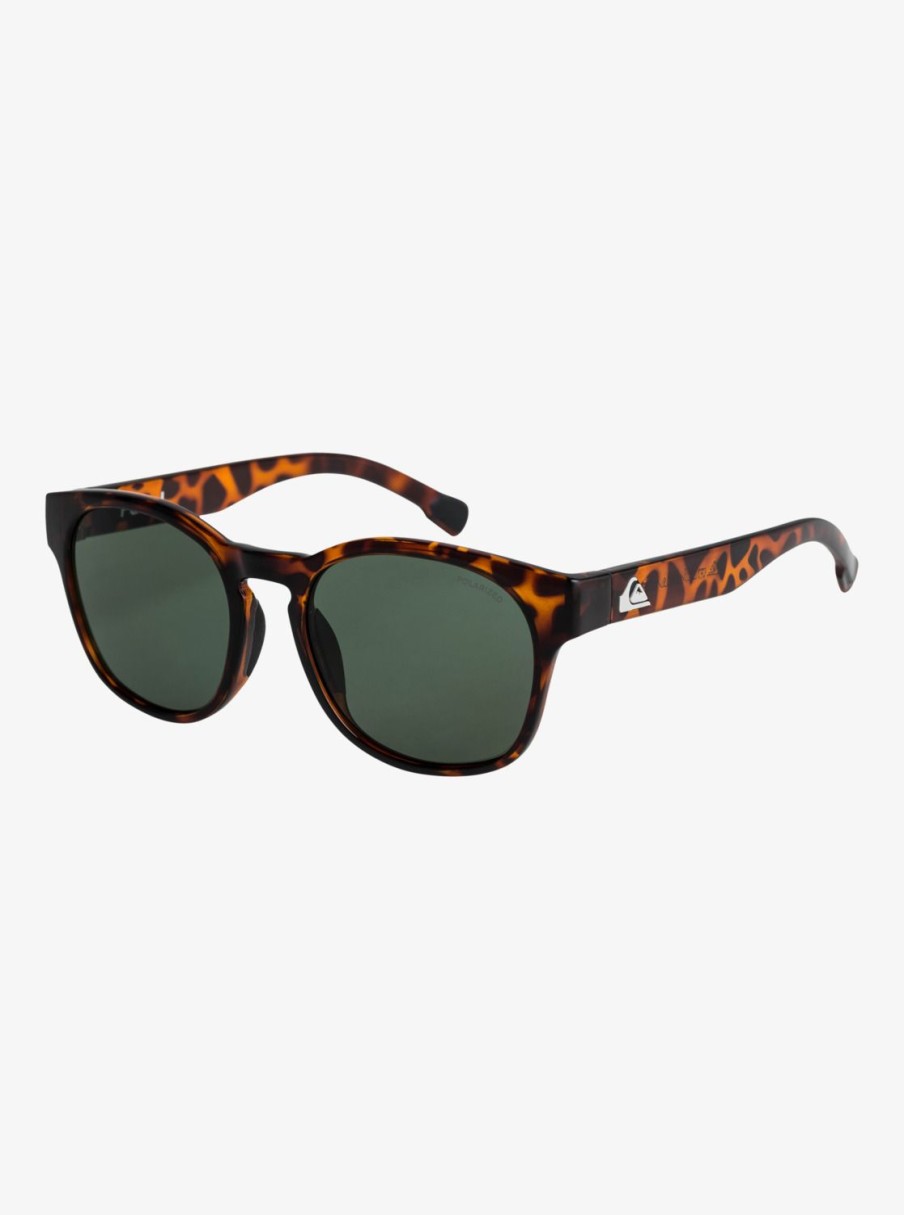 Hombre Quiksilver Gafas De Sol | Patrol P - Gafas De Sol Polarizadas Para Hombre Tortoise Brown/Green Plz