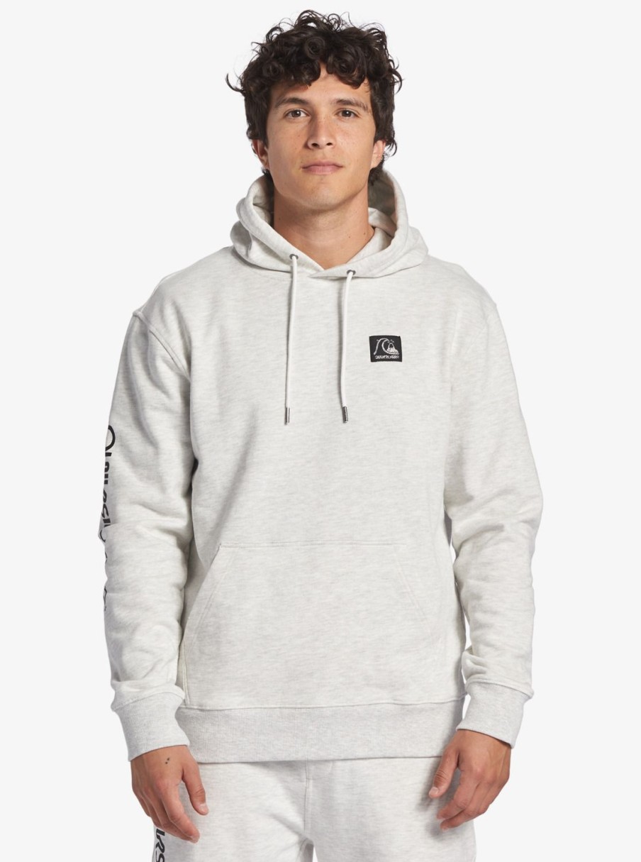 Hombre Quiksilver Sudaderas & Jerseis | The Original - Sudadera Con Capucha Para Hombre White Marble Heather