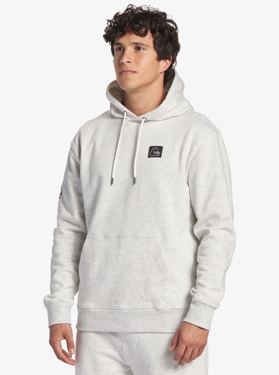 Hombre Quiksilver Sudaderas & Jerseis | The Original - Sudadera Con Capucha Para Hombre White Marble Heather