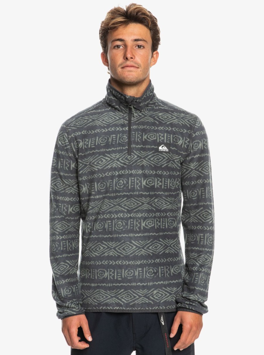 Hombre Quiksilver Sudaderas & Jerseis | Aker - Polar Con Media Cremallera Para Hombre Aker Phantom