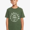 Nino Quiksilver Camisetas | Circled Script - Camiseta Para Chicos 8-16 Greener Pastures