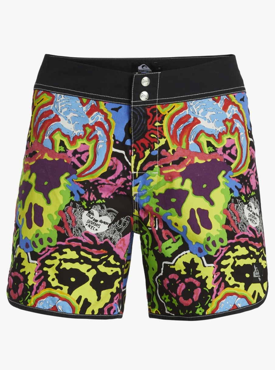 Hombre Quiksilver Boardshorts | Snyc Original Scallop 16" - Boardshorts Para Hombre Black