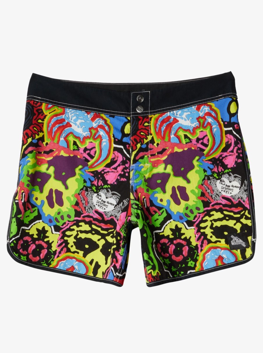 Hombre Quiksilver Boardshorts | Snyc Original Scallop 16" - Boardshorts Para Hombre Black