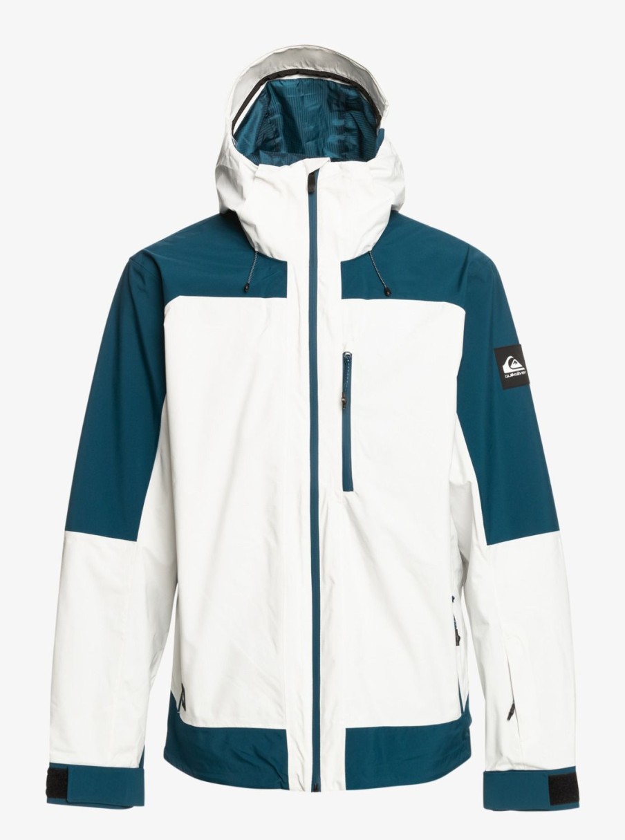 Hombre Quiksilver Chaquetas De Snow | Ultralight 20K - Chaqueta Tecnica Snow Para Hombre Nimbus Cloud