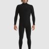 Hombre Quiksilver Trajes De Surf | 3/2Mm Highline - Traje De Surf Con Cremallera En El Pecho Para Hombre Black