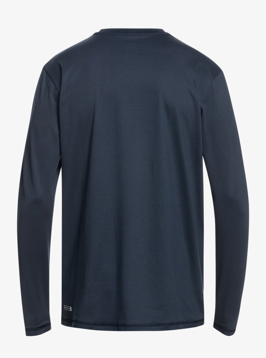 Nino Quiksilver Lycras | Solid Streak - Camiseta Surf De Manga Larga Upf 50 Para Chicos 8-16 Navy Blazer