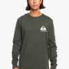 Hombre Quiksilver Camisetas & Polos | Omni Logo - Camiseta De Manga Larga Para Hombre Climbing Ivy