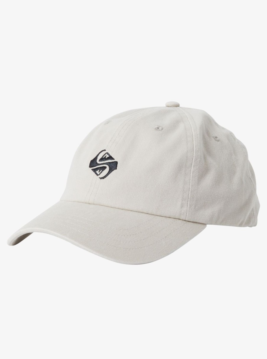 Hombre Quiksilver Gorras & Sombreros | Rad Splatter - Gorra Dad Con Visera Curva Para Hombre Stone