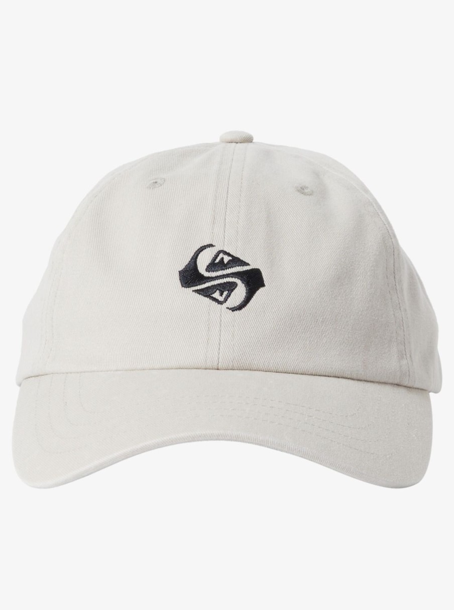 Hombre Quiksilver Gorras & Sombreros | Rad Splatter - Gorra Dad Con Visera Curva Para Hombre Stone