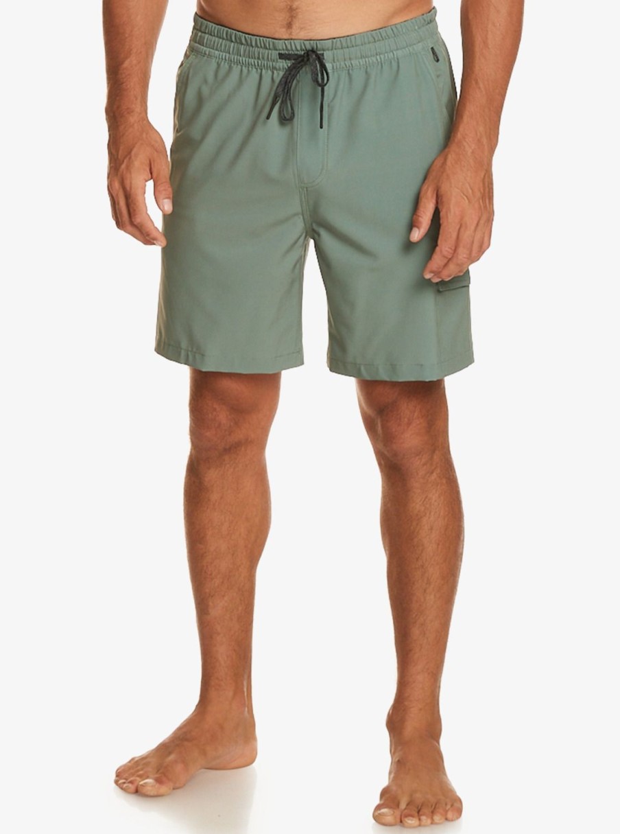 Hombre Quiksilver Boardshorts | Taxer Cargo 18" - Boardshort Anfibio Para Hombre Laurel Wreath