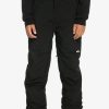 Nino Quiksilver Accesorios | Estate - Pantalon Tecnico Snow Para Chicos 8-16 True Black