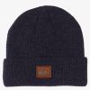 Hombre Quiksilver Accesorios | Performer - Gorro Con Dobladillo Para Hombre Navy Blazer Heather