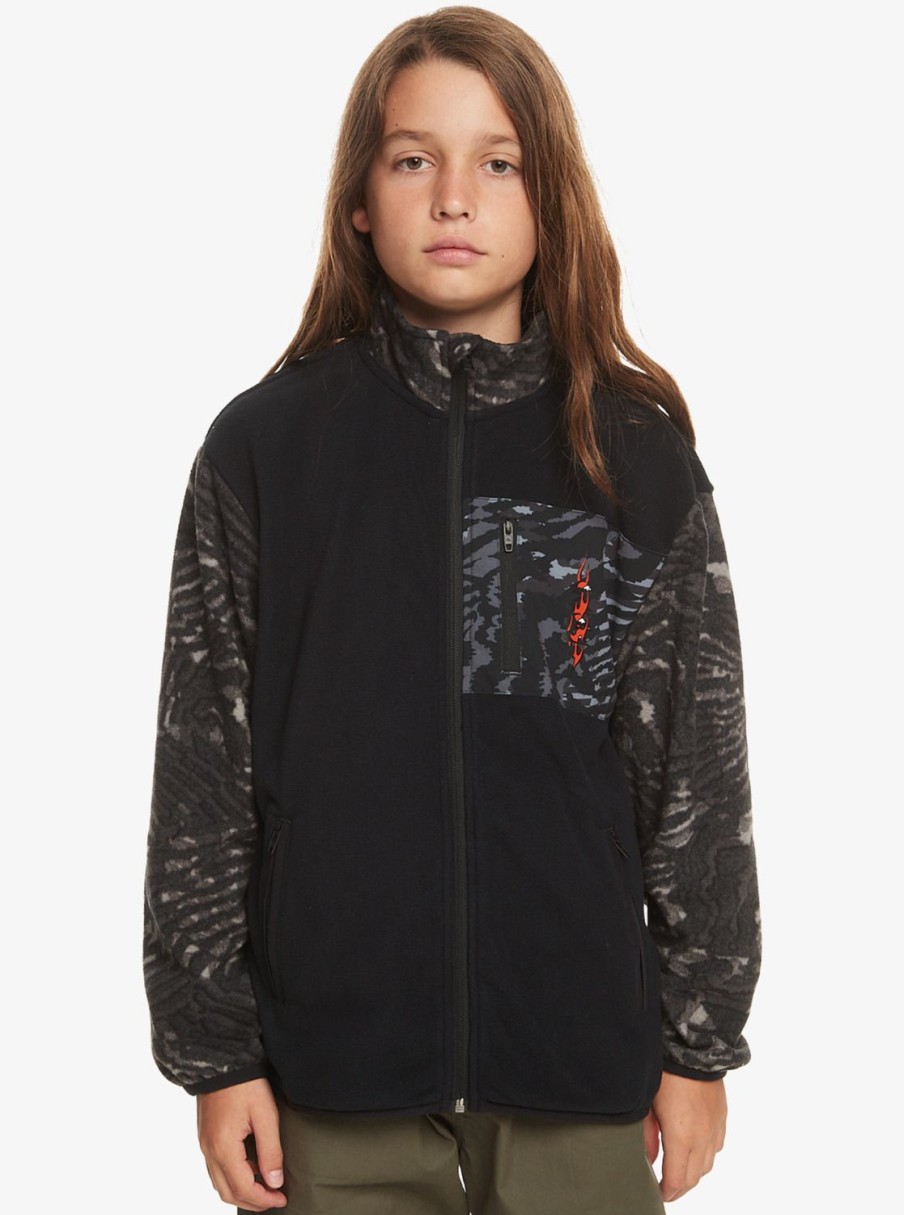 Nino Quiksilver Sudaderas | Radical Times - Polar Con Cremallera Para Chicos 8-16 Black