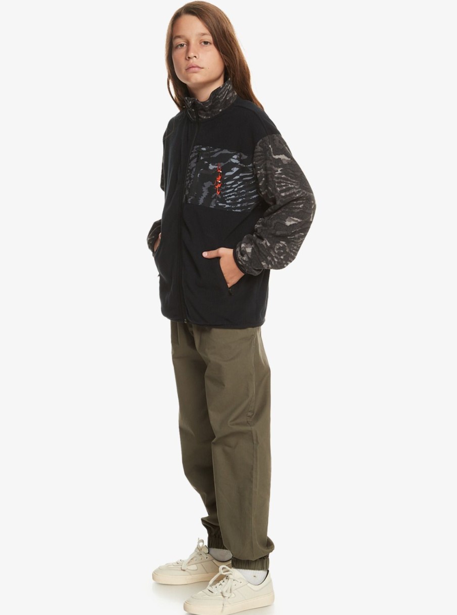 Nino Quiksilver Sudaderas | Radical Times - Polar Con Cremallera Para Chicos 8-16 Black