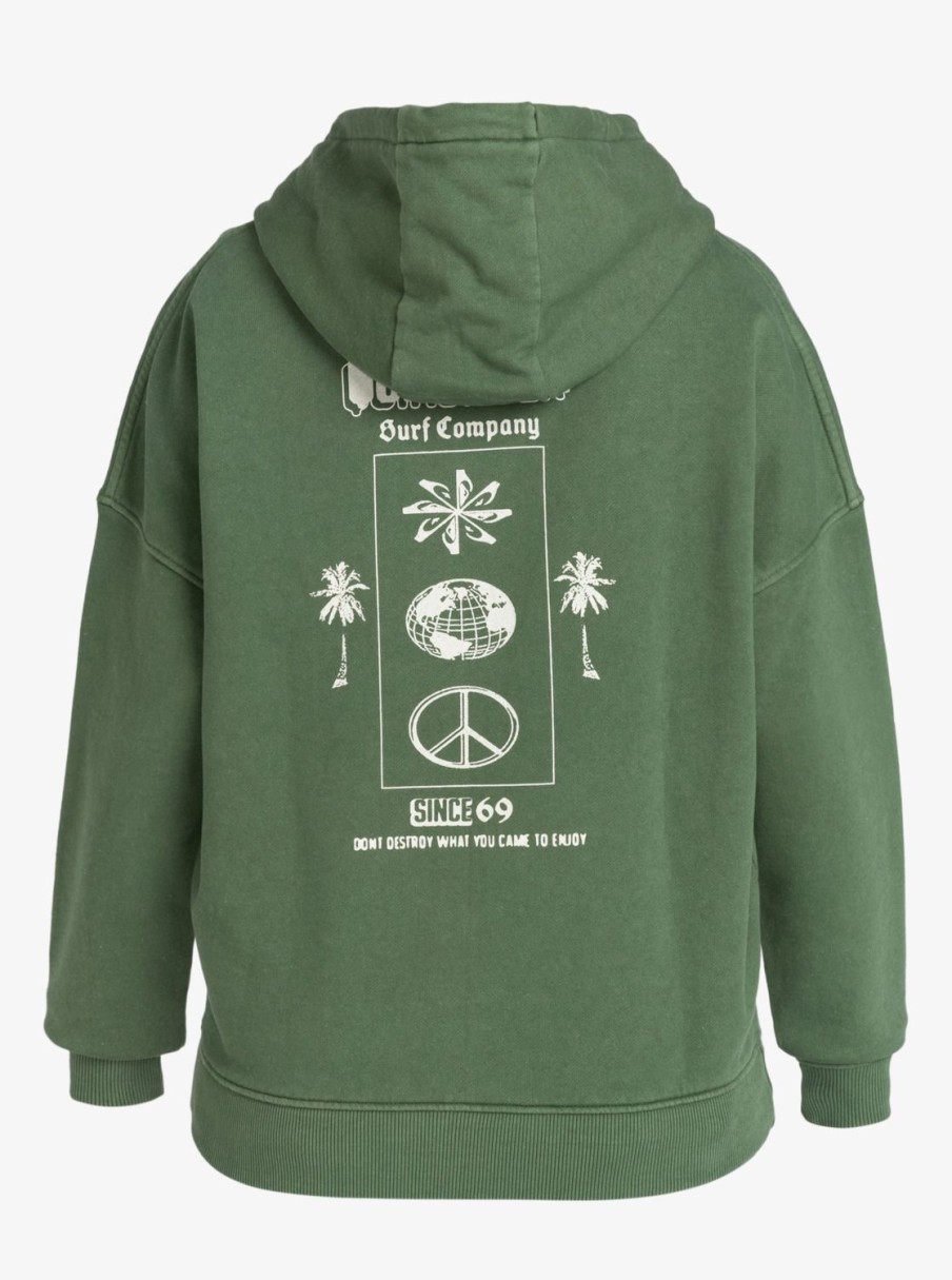 Mujer Quiksilver | Uni - Sudadera Extra-Grande Para Mujer Greener Pastures