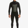 Hombre Quiksilver Trajes De Surf | Marathon Sessions 4/3 - Traje De Surf U-Zip Black