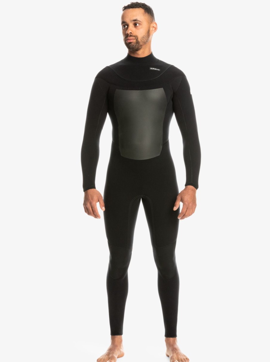 Hombre Quiksilver Trajes De Surf | Marathon Sessions 4/3 - Traje De Surf U-Zip Black