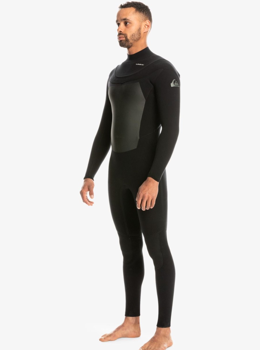 Hombre Quiksilver Trajes De Surf | Marathon Sessions 4/3 - Traje De Surf U-Zip Black