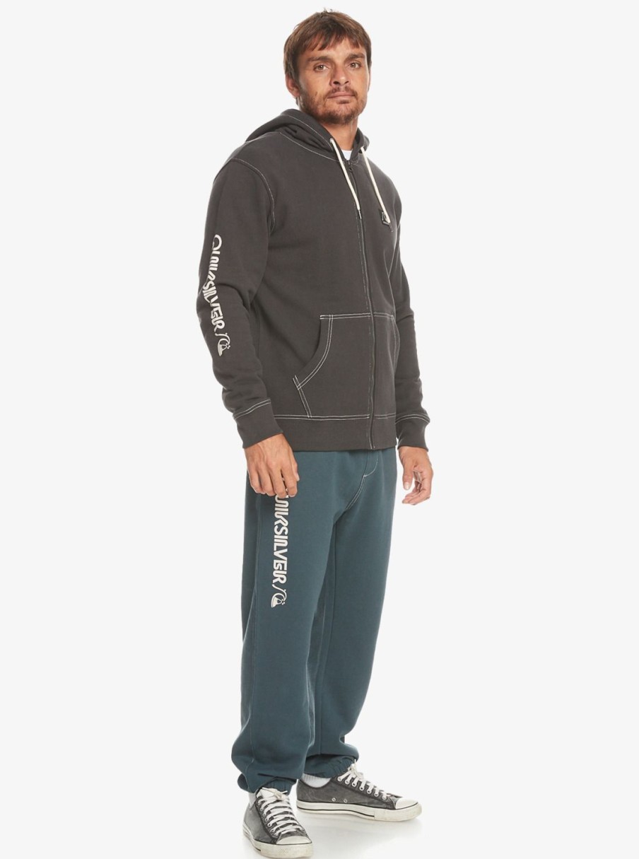 Hombre Quiksilver Sudaderas & Jerseis | The Original - Sudadera Con Capucha Y Cremallera Para Hombre Black